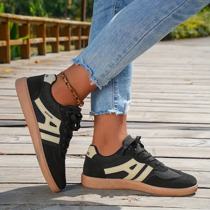 Damen - Bequeme Turnschuhe - Atmungsaktives Material - Stylische und unterstützende Sneakers für jeden Anlass