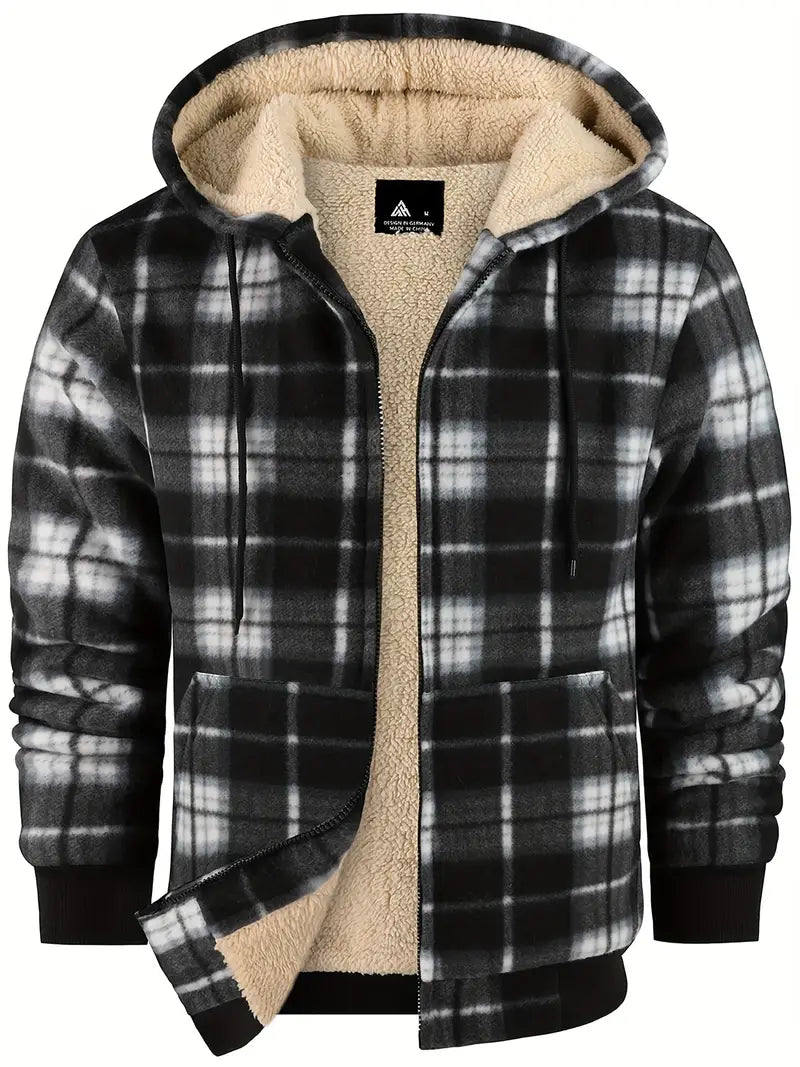 Herren - Warme Jacke - Fleece Futter - Kuscheliger Komfort für kalte Tage - Ideal für Outdoor-Aktivitäten