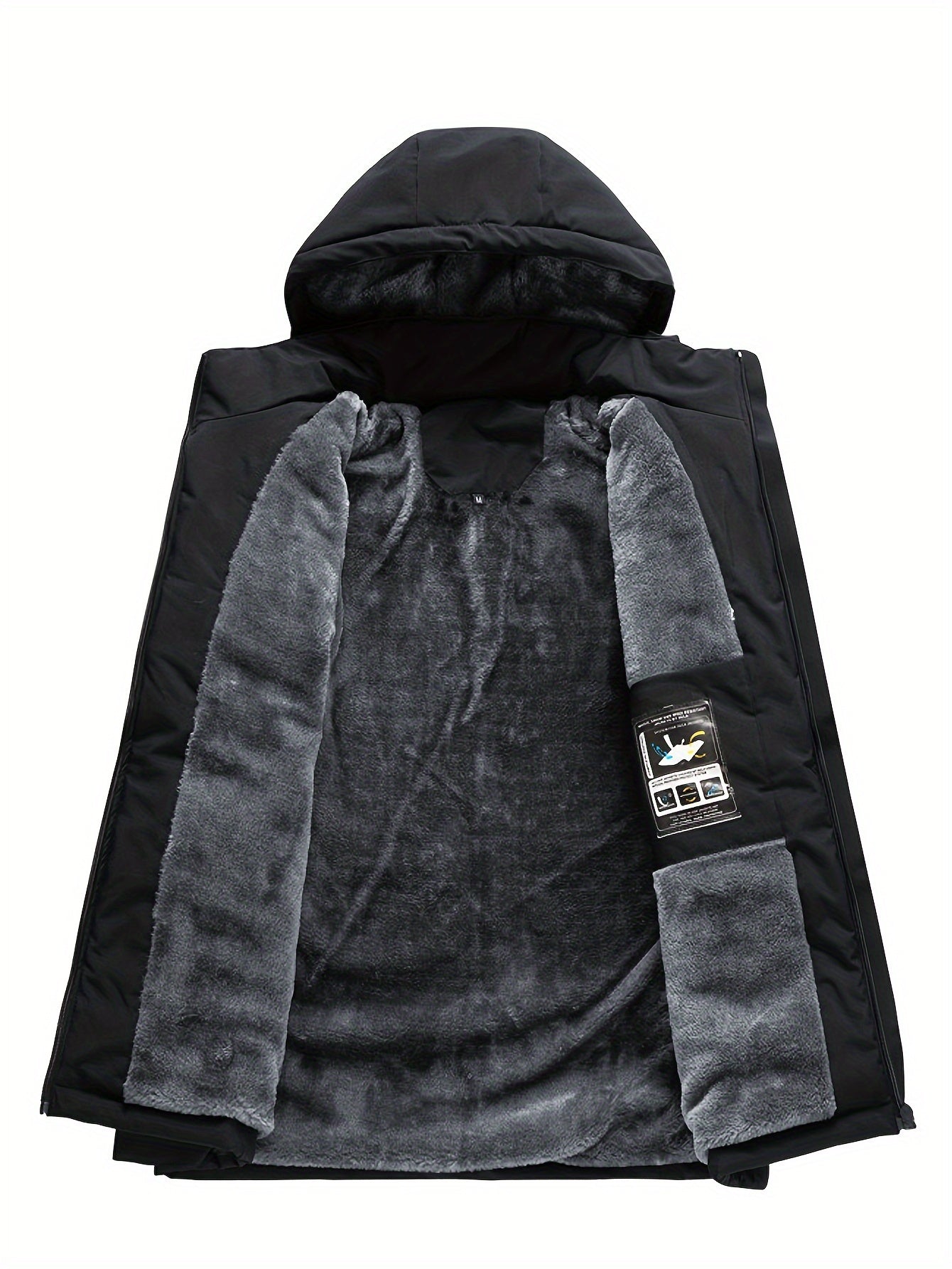 Herren - Wasserdichte Thermo-Winterjacke -  Polyester - Winddicht & Fleece gefüttert für Outdoor-Abenteuer