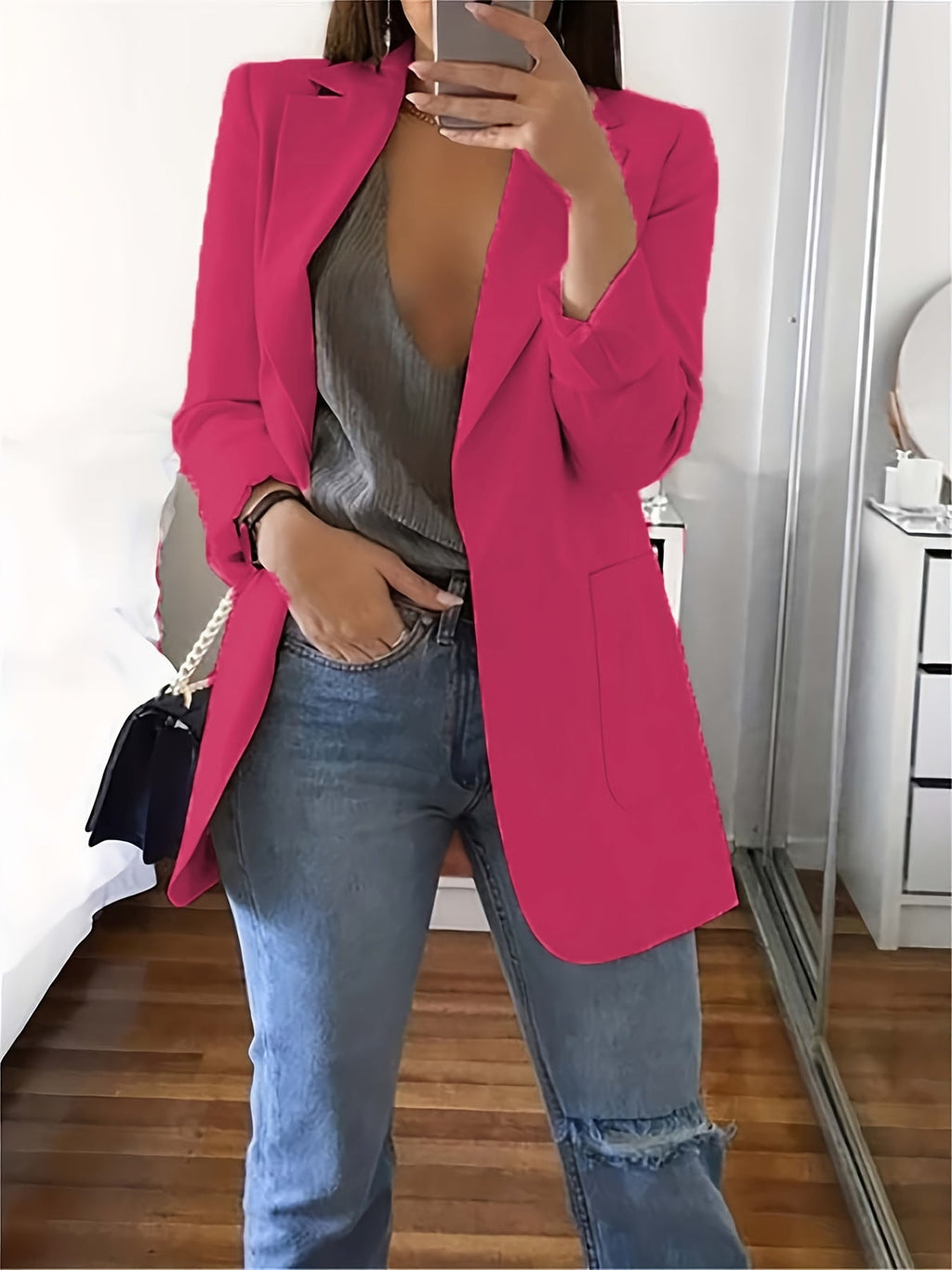 Lyra™ Lässiger Blazer in Übergröße