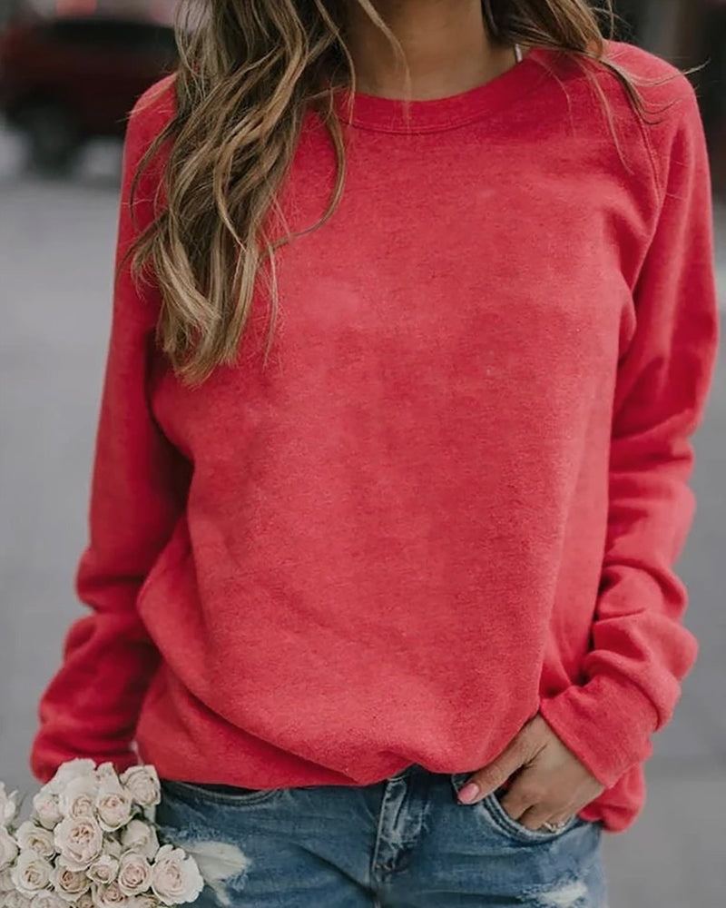 Damen - Sweatshirt - Rundhalsausschnitt - Bequem und ideal für den Alltag