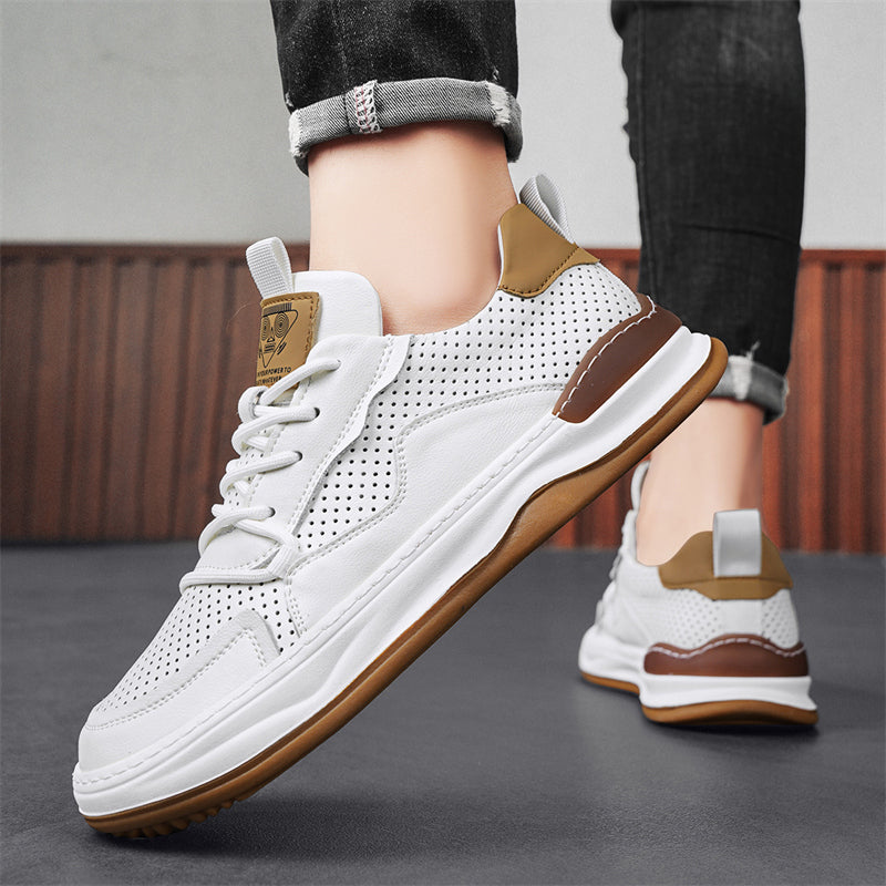 Herren - Sneakers - Leder - modisches Design - Bequeme Freizeitschuhe für jeden Anlass