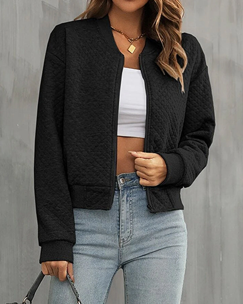 Damen - Langarm-Übergangsjacke - Hochwertigem Material - Stylische, vielseitige Oberbekleidung