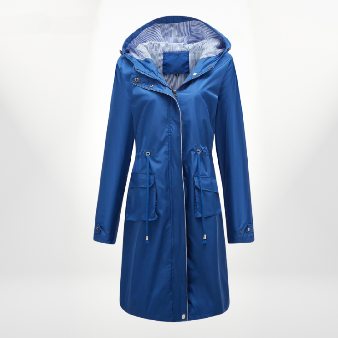 Damen - Trenchcoat mit Kapuze - Wasserdichter - Stylische & funktionelle - Oberbekleidung für jeden Anlass