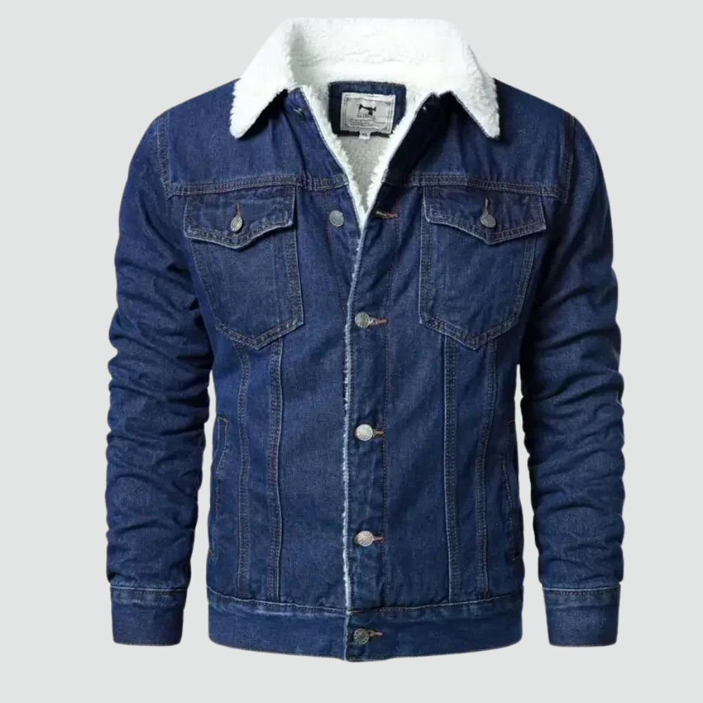 Herren - Denim Jacket - Klassischer Stil - Strapazierfähiger Denim - Klassischen stil für jeden Anlass