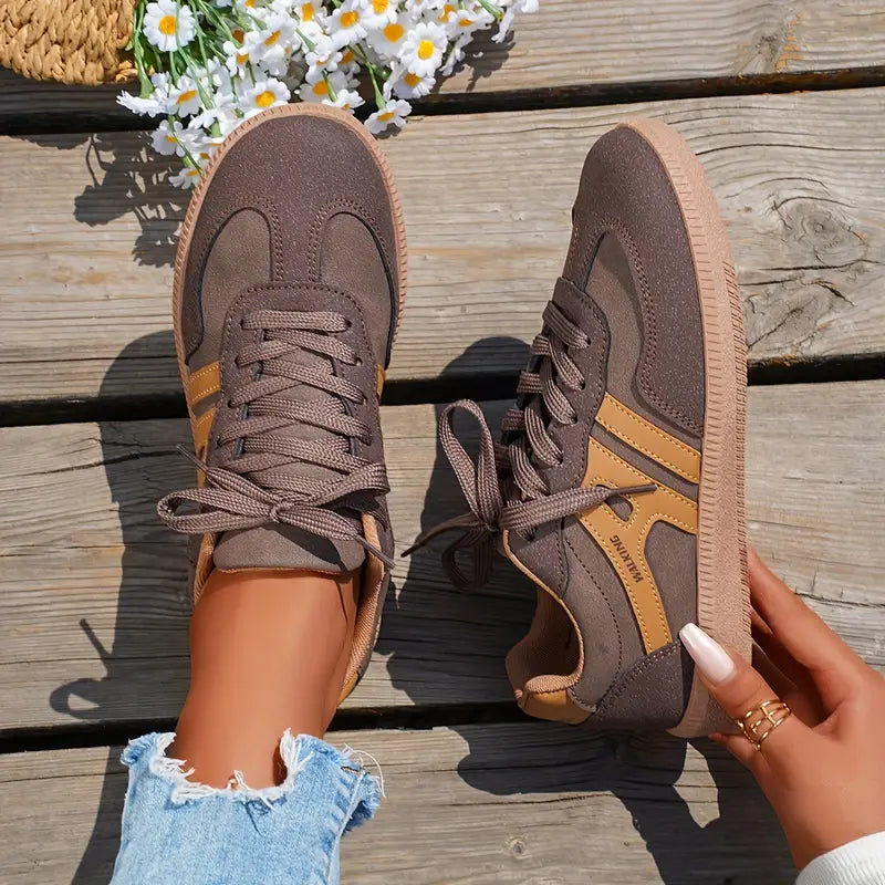 Damen - Bequeme Turnschuhe - Atmungsaktives Material - Stylische und unterstützende Sneakers für jeden Anlass