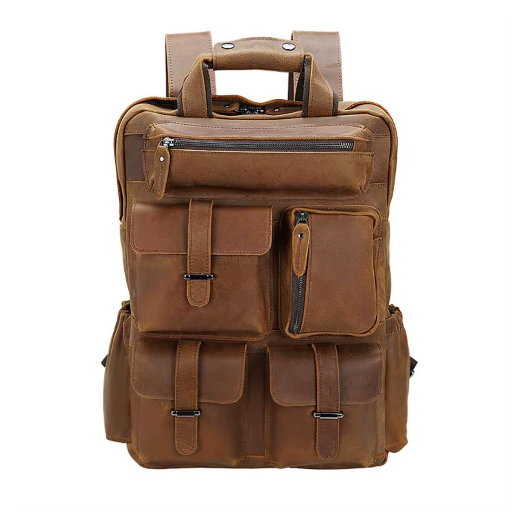 Herren - Lederrucksack - Stilvolles & robustes Design - Perfekt für Alltag & Abenteuer