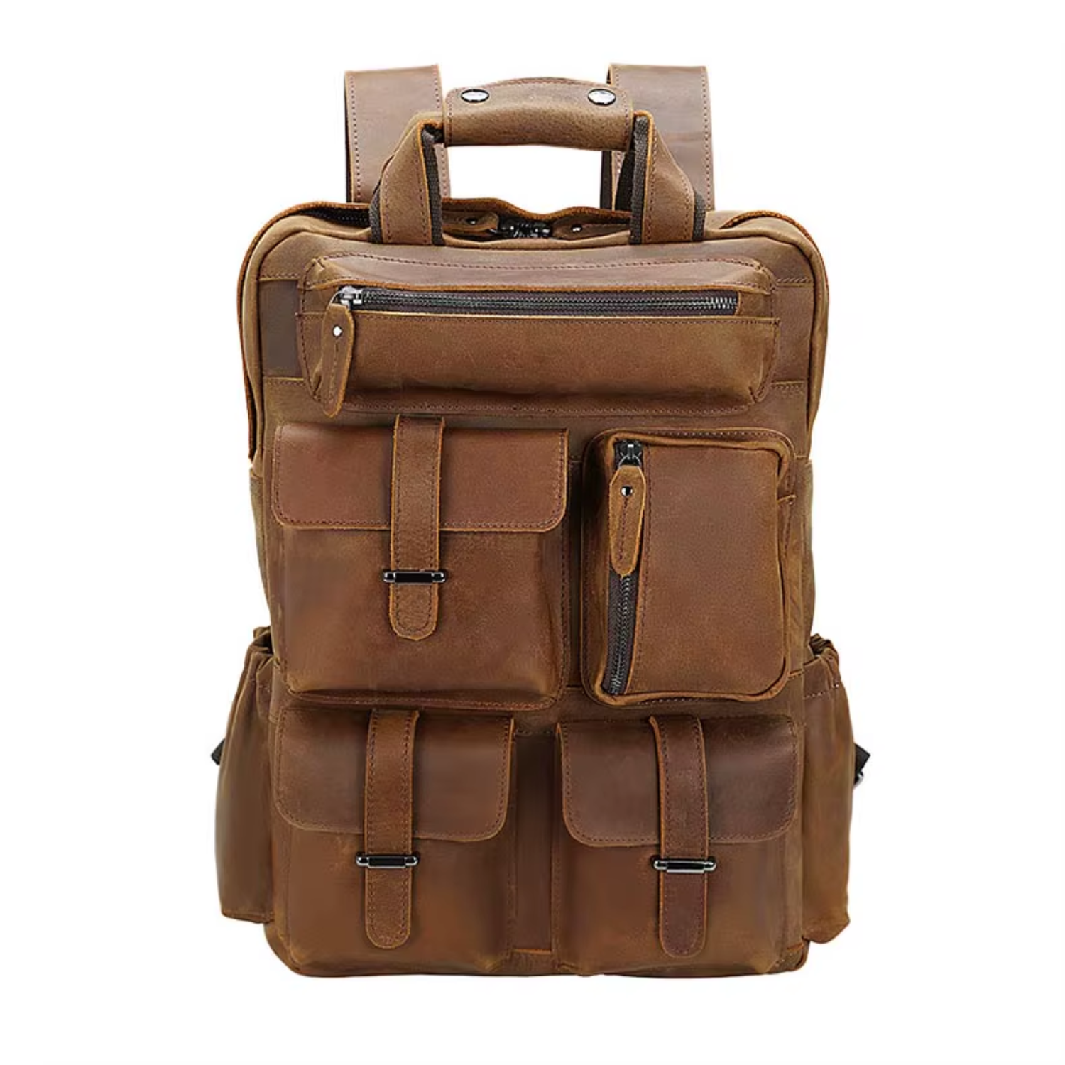 Herren - Lederrucksack - Stilvolles & robustes Design - Perfekt für Alltag & Abenteuer