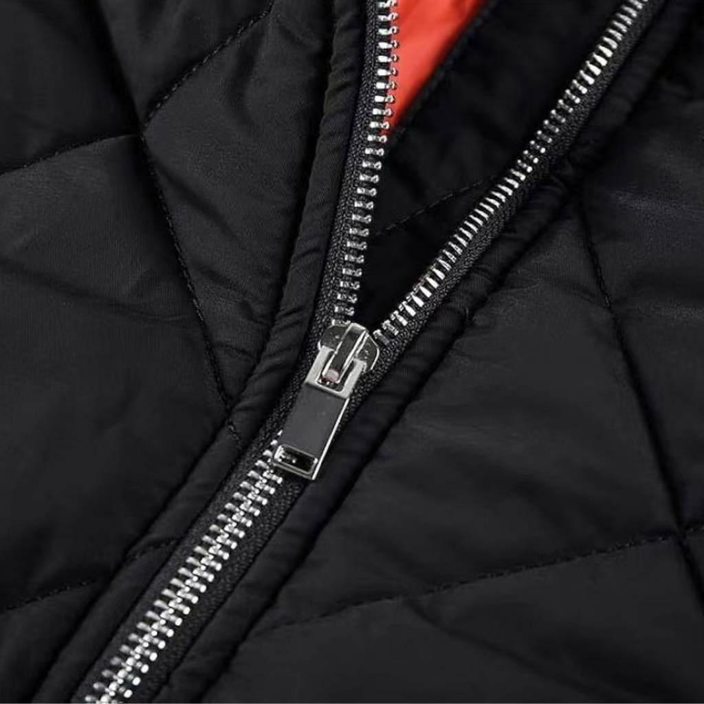 Herren - Leichte gesteppte Bomberjacke - Polyester - Oberbekleidung für lässigen Komfort