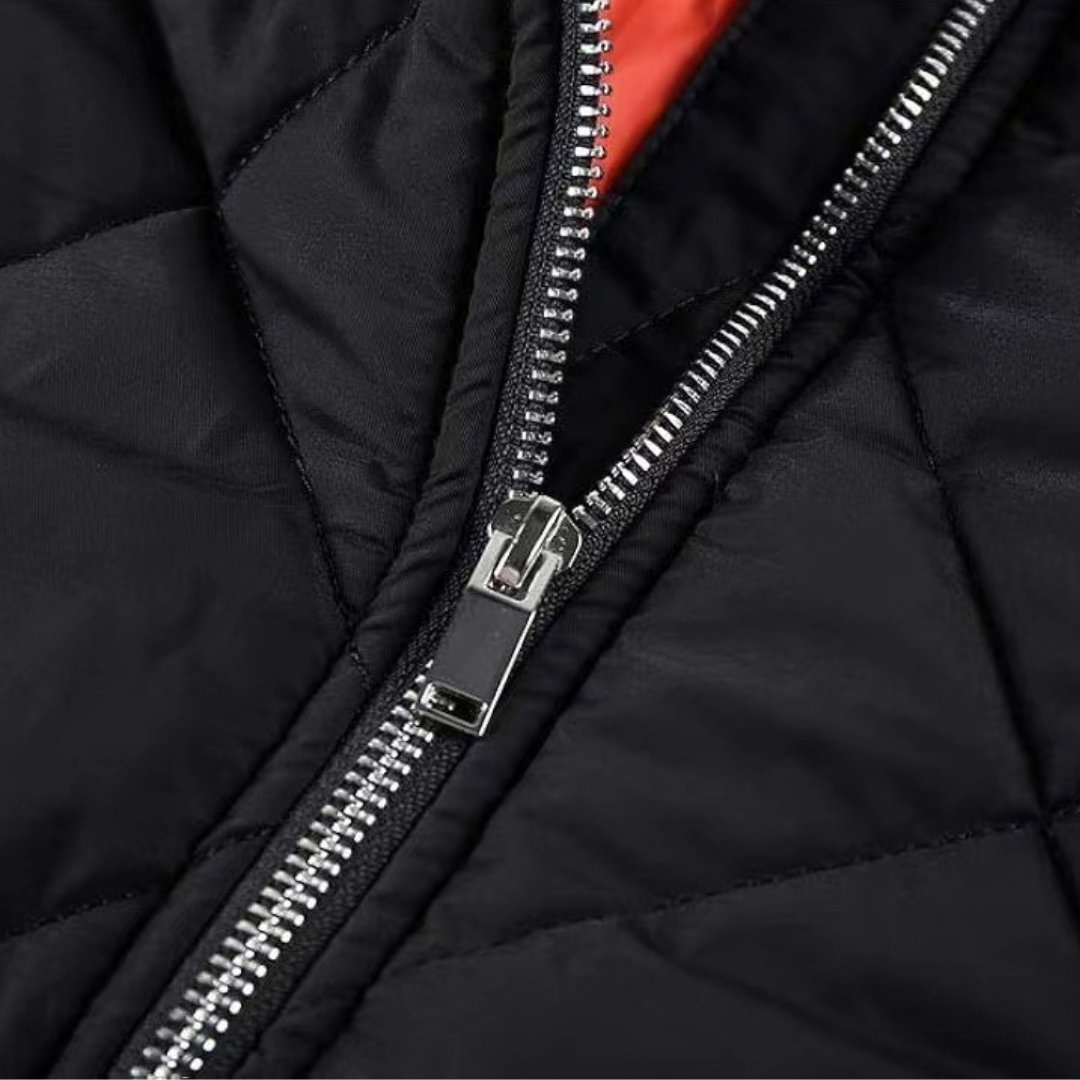 Herren - Leichte gesteppte Bomberjacke - Polyester - Oberbekleidung für lässigen Komfort