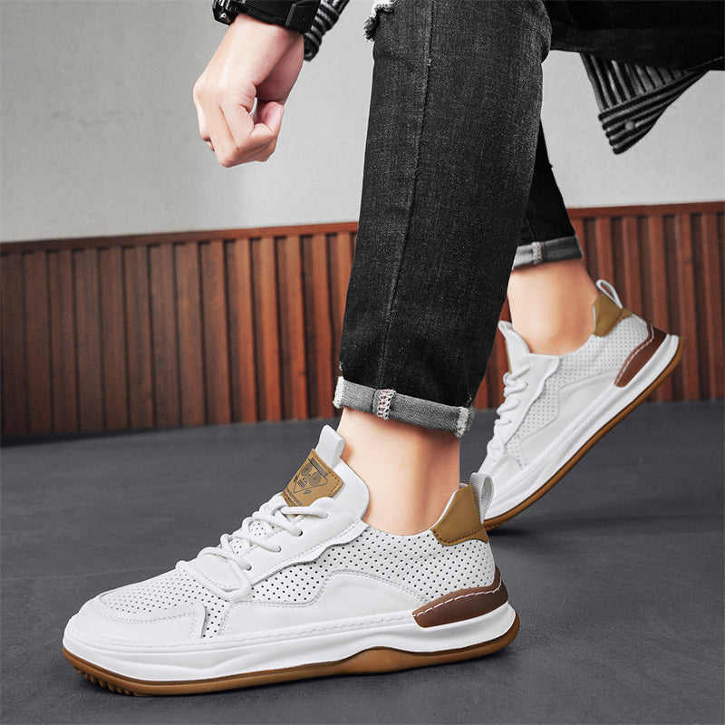 Herren - Sneakers - Leder - modisches Design - Bequeme Freizeitschuhe für jeden Anlass