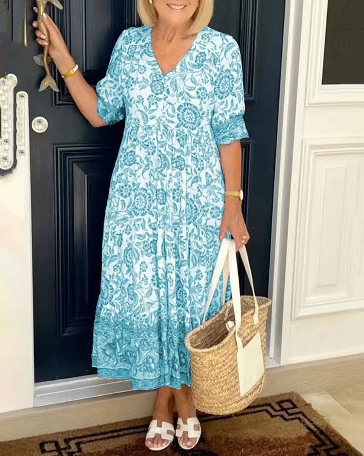 Fleur™ Boho Maxi-Kleid
