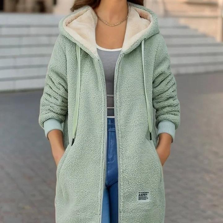 Damen - Mantel - Stylischer Ponty-Stoff  - Warme Freizeitkleidung - Trendy und bequem