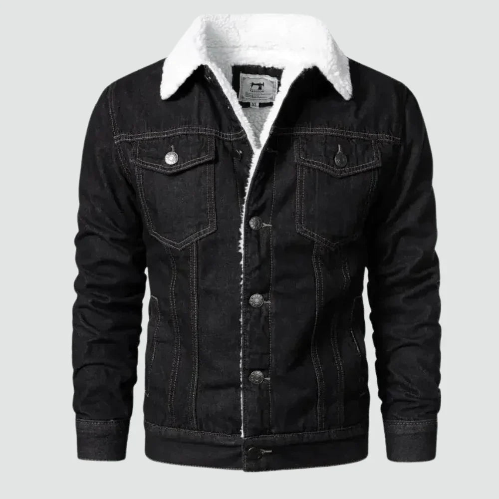 Herren - Denim Jacket - Klassischer Stil - Strapazierfähiger Denim - Klassischen stil für jeden Anlass