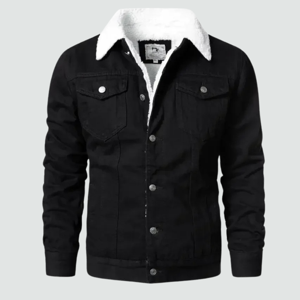 Herren - Denim Jacket - Klassischer Stil - Strapazierfähiger Denim - Klassischen stil für jeden Anlass
