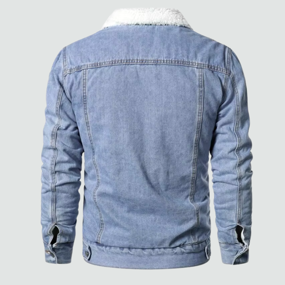 Herren - Denim Jacket - Klassischer Stil - Strapazierfähiger Denim - Klassischen stil für jeden Anlass