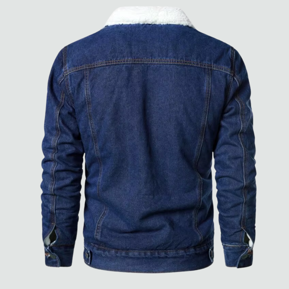 Herren - Denim Jacket - Klassischer Stil - Strapazierfähiger Denim - Klassischen stil für jeden Anlass