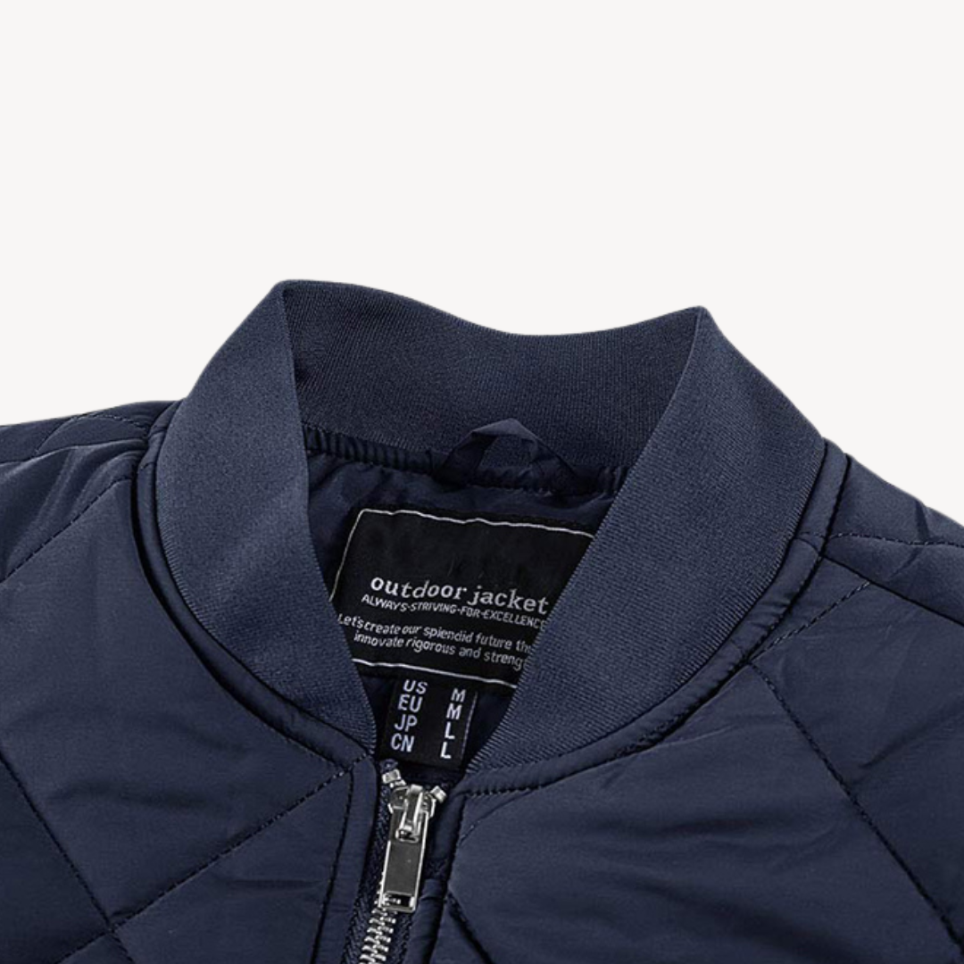 Herren - Leichte gesteppte Bomberjacke - Polyester - Oberbekleidung für lässigen Komfort