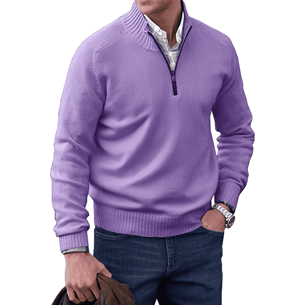 Herren - Bequemer Langarm Pullover - Weicher Strick - Lässiger Stil für jede Jahreszeit
