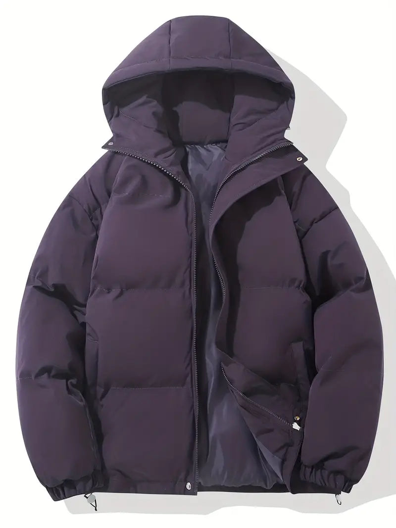 Damen - Klassische Winter-Daunenjacke - Leichte Isolierung - Kapuze - Warme & stylische Oberbekleidung für kalte Tage