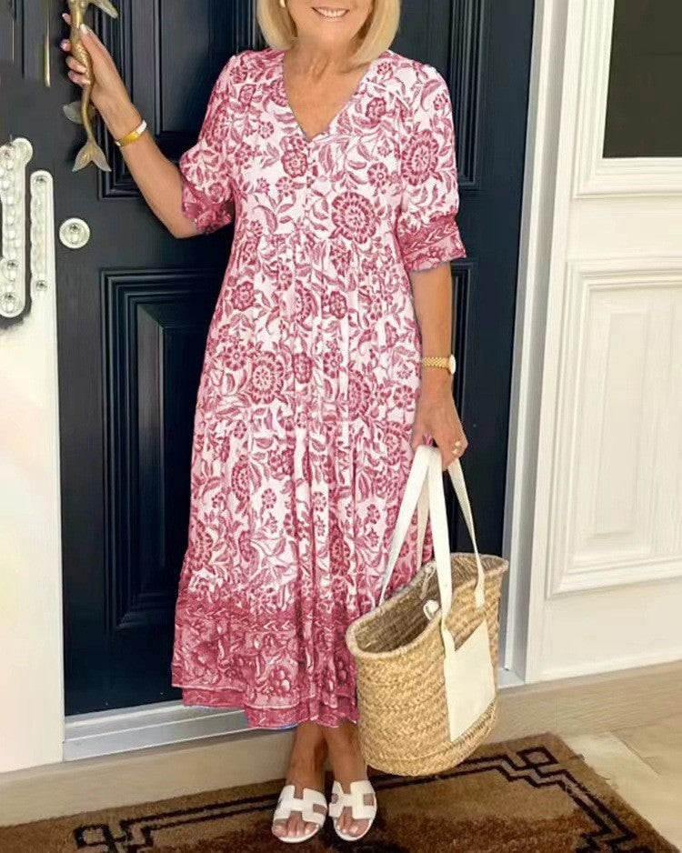 Fleur™ Boho Maxi-Kleid