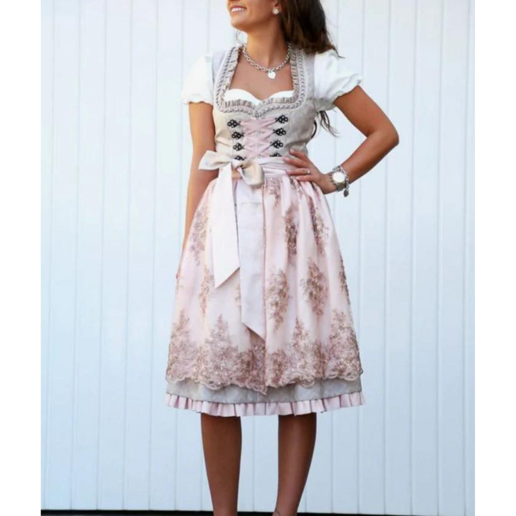 Damen Elegante Oktoberfest Dirndl Kleid
