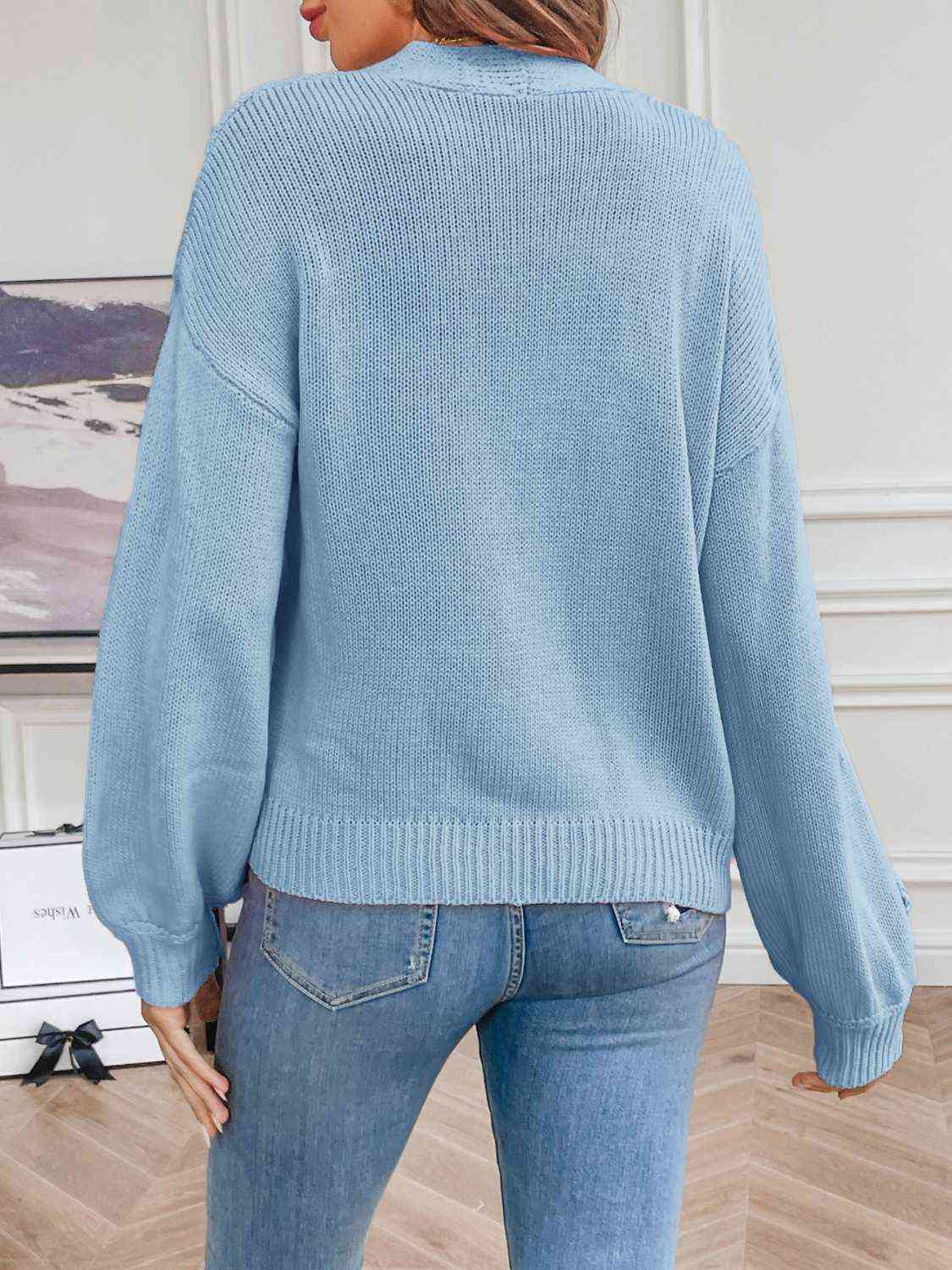 Frauen - Floraler Cardigan - Leicht und stilvoll mit langen Ärmeln - Offene Vorderseite für jedes Outfit
