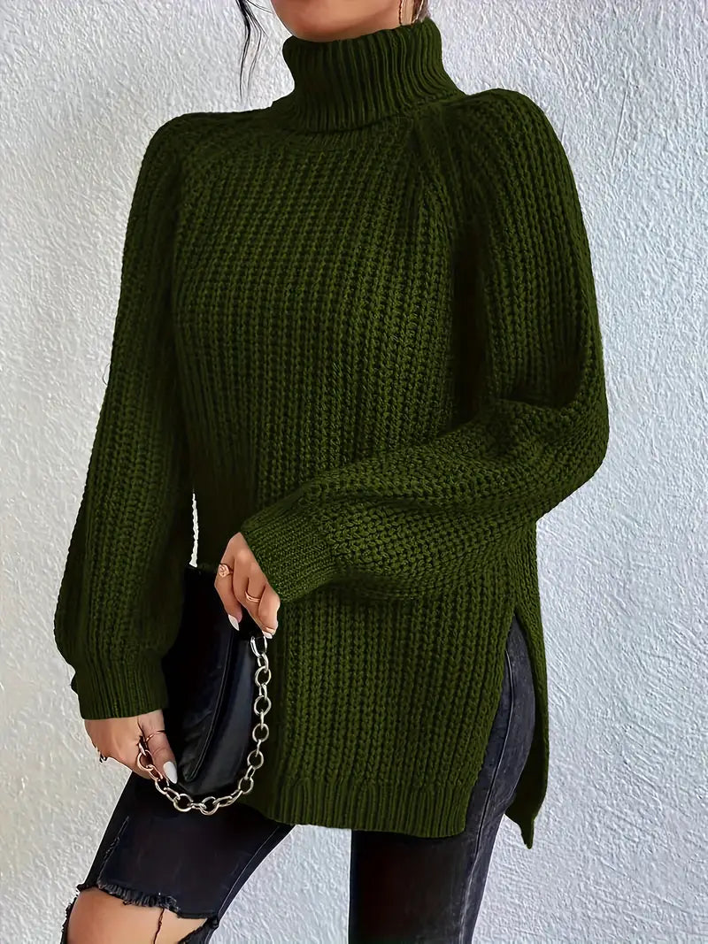Damen - Rollkragenpullover - Weichem Strick - Stylisch und gemütlich für jeden Anlass