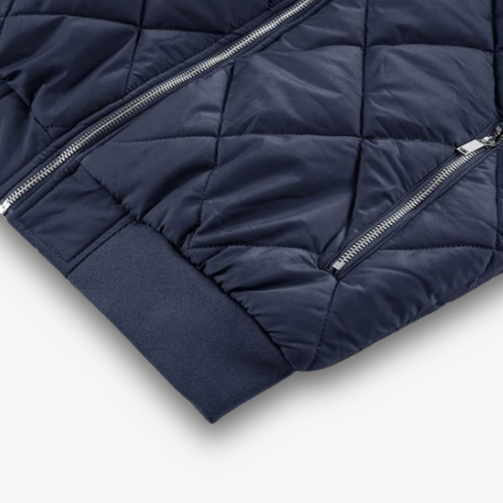 Herren - Leichte gesteppte Bomberjacke - Polyester - Oberbekleidung für lässigen Komfort