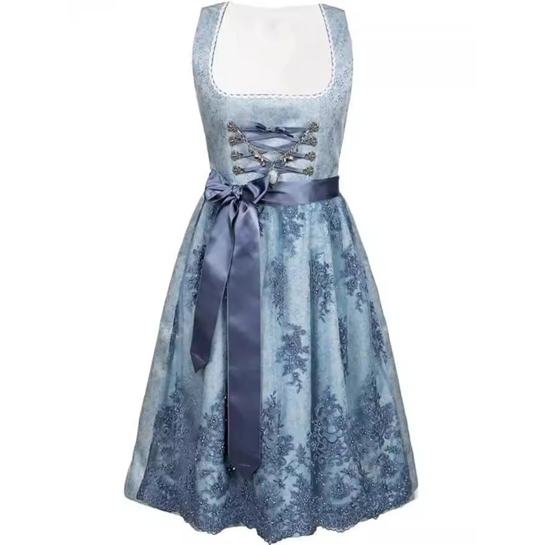 Damen Klassisches Oktoberfest Dirndl Kleid