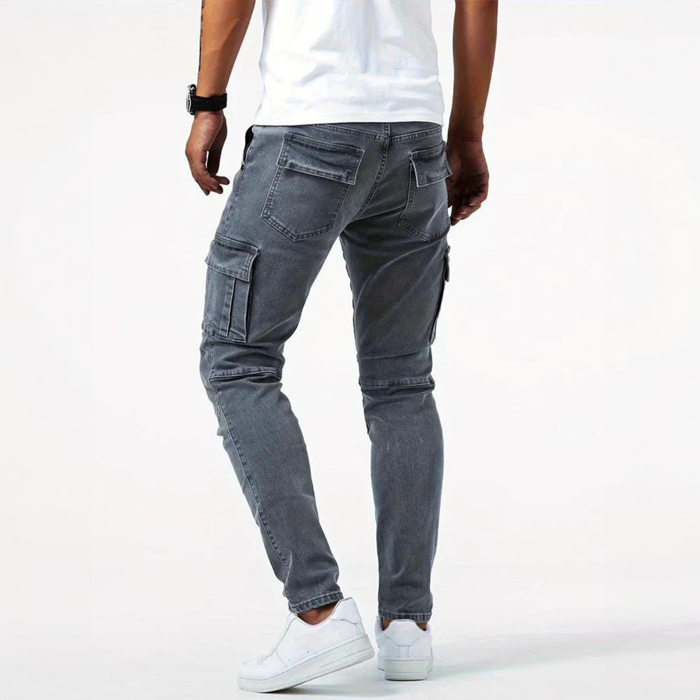 Herren - Cargo Jeans - Hochwertigem Material - Bequeme und stilvolle Passform - Modische Herrenbekleidung