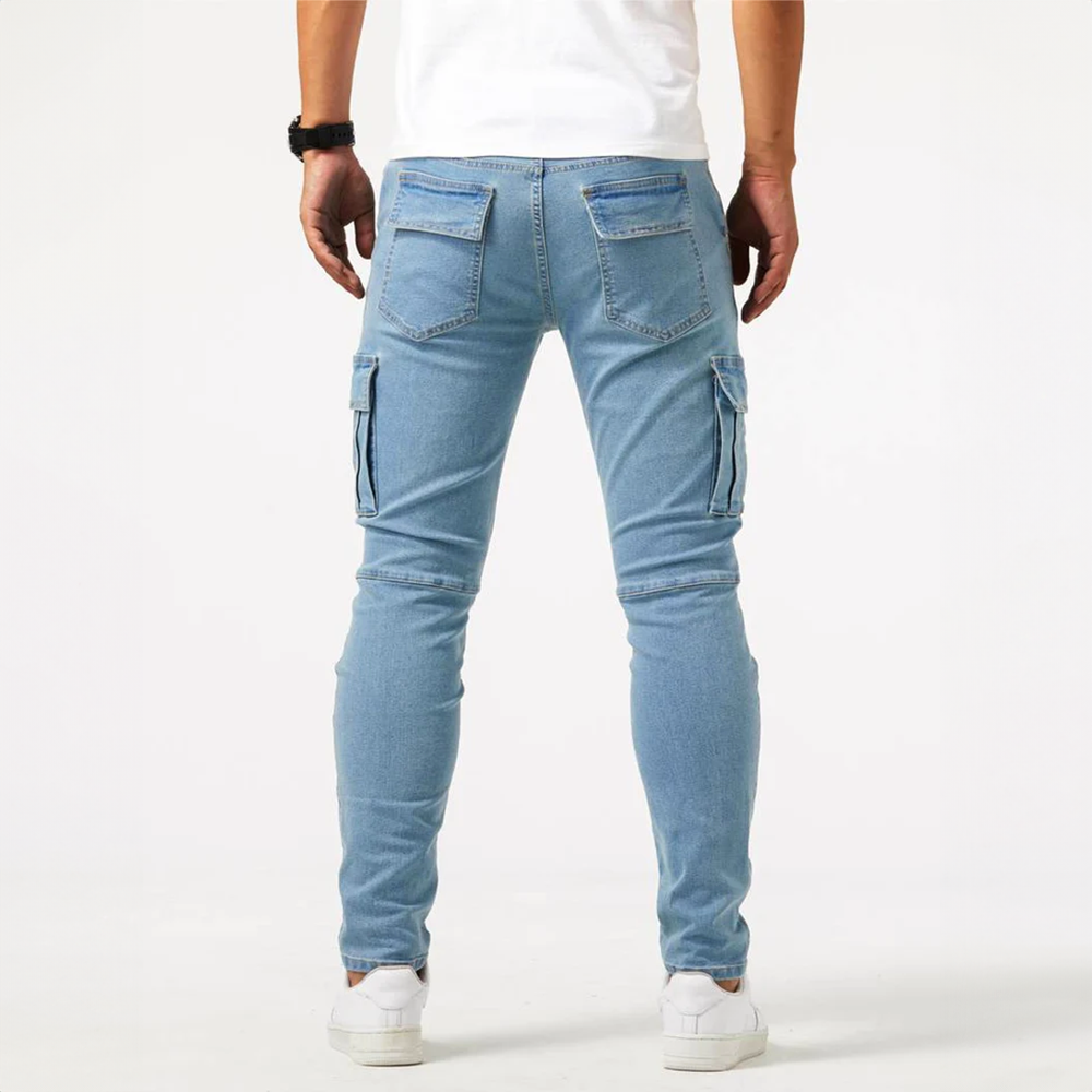 Herren - Cargo Jeans - Hochwertigem Material - Bequeme und stilvolle Passform - Modische Herrenbekleidung