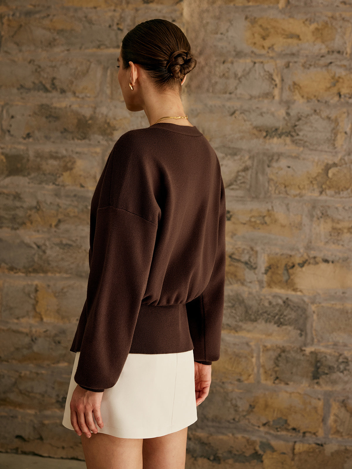 Damen - Elegante Strickjacke - Gemütlicher Strick mit Knopfverschluss für stilvolles Layering