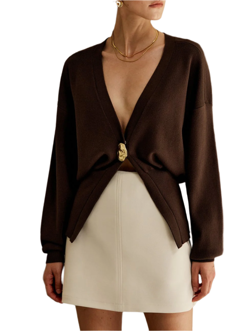 Damen - Elegante Strickjacke - Gemütlicher Strick mit Knopfverschluss für stilvolles Layering