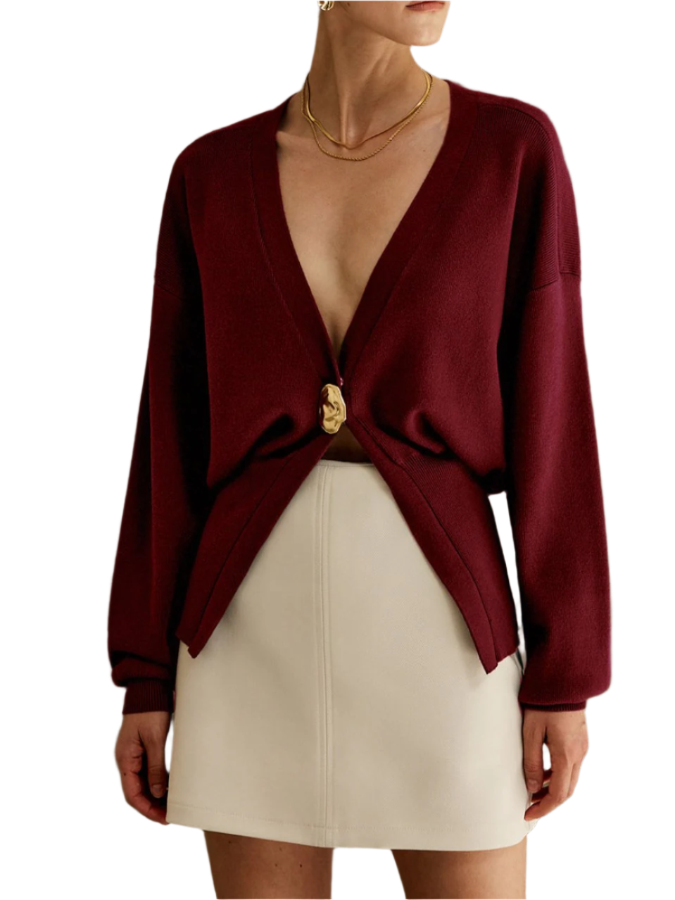 Damen - Elegante Strickjacke - Gemütlicher Strick mit Knopfverschluss für stilvolles Layering