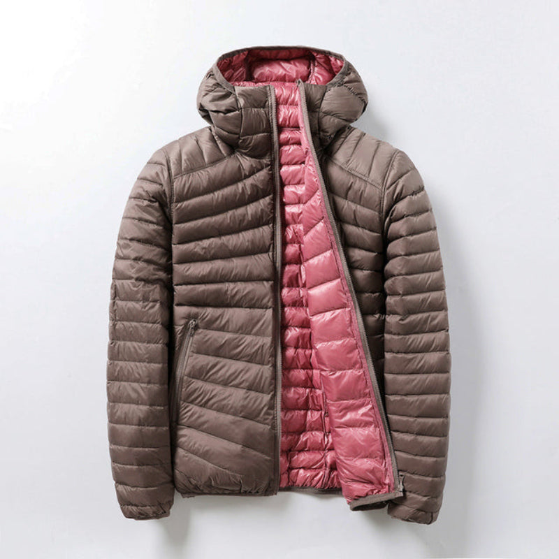 Damen - Leichte Übergangsjacke - Kapuze - Stylische, vielseitige Outerwear für jede Gelegenheit