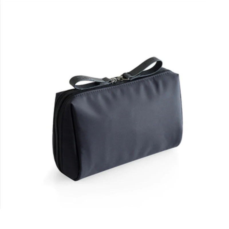 Cosmetica® - Einfarbige Kosmetiktasche mit Doppelreißverschluss