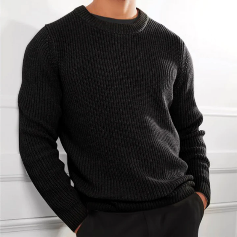 Herren - Bequemer Herbstpullover - Weicher Strick für den Lagenlook - Ideal für kühle Tage