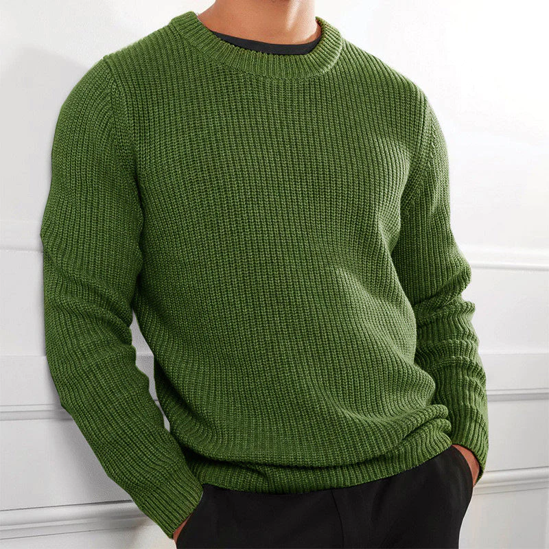 Herren - Bequemer Herbstpullover - Weicher Strick für den Lagenlook - Ideal für kühle Tage