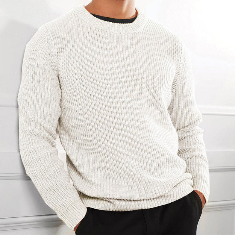 Herren - Bequemer Herbstpullover - Weicher Strick für den Lagenlook - Ideal für kühle Tage