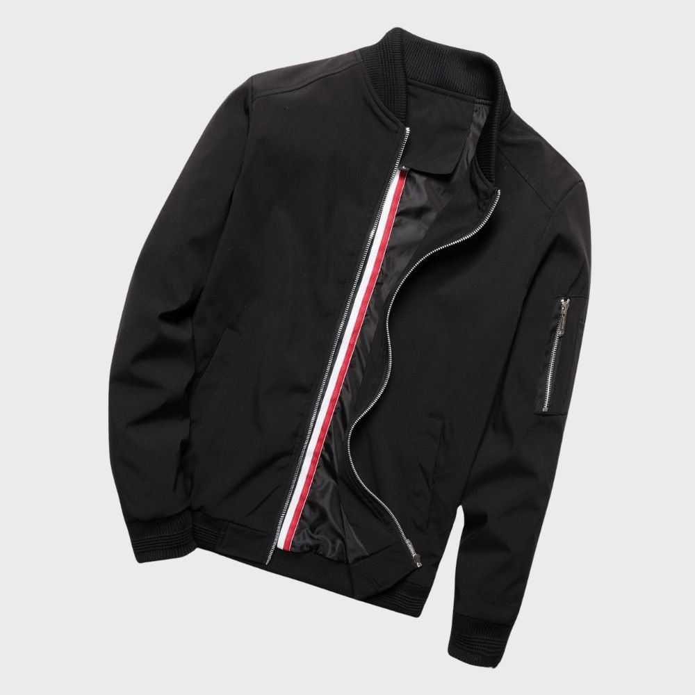 Herren - Herbst-Bomberjacke - Leichter Stoff - Stylisch und Bequem - Ideale Schichtung für die Saison