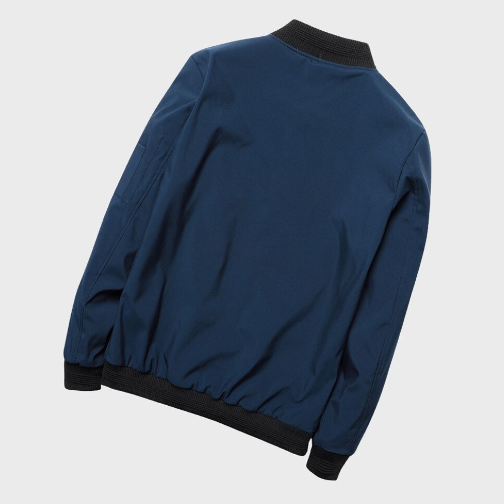 Herren - Herbst-Bomberjacke - Leichter Stoff - Stylisch und Bequem - Ideale Schichtung für die Saison