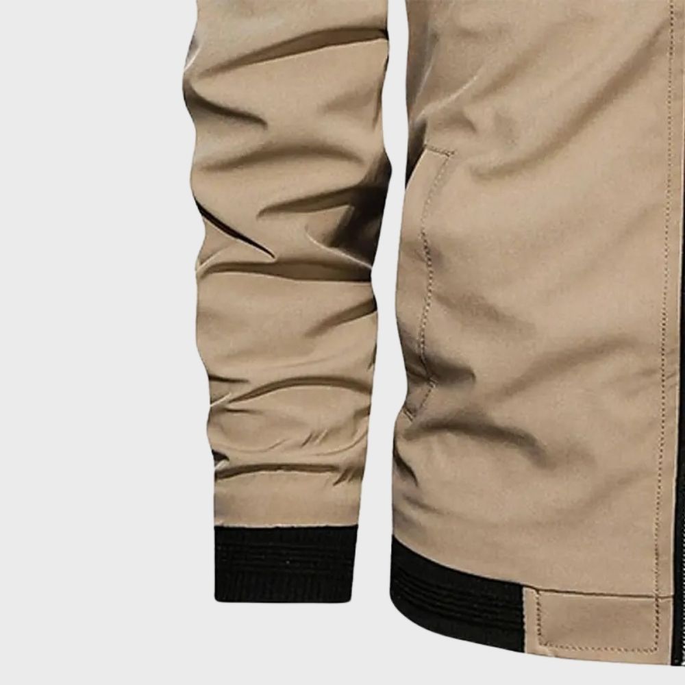 Herren - Herbst-Bomberjacke - Leichter Stoff - Stylisch und Bequem - Ideale Schichtung für die Saison