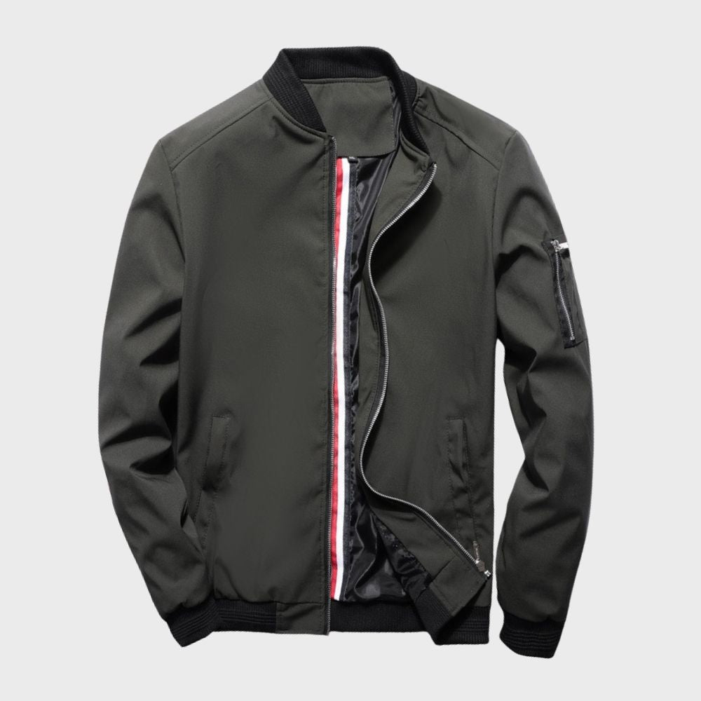 Herren - Herbst-Bomberjacke - Leichter Stoff - Stylisch und Bequem - Ideale Schichtung für die Saison