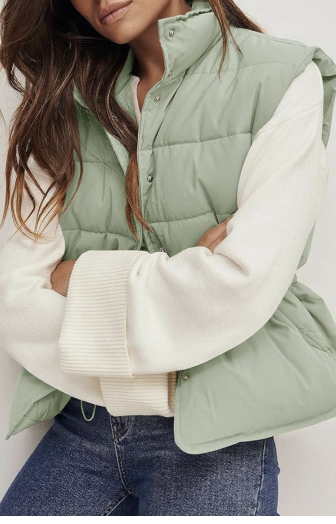 Damen - Stylisches gefüttertes Gilet - Gesteppter Stoff - Ärmellose Weste für schicke Layering - Bequem und trendy