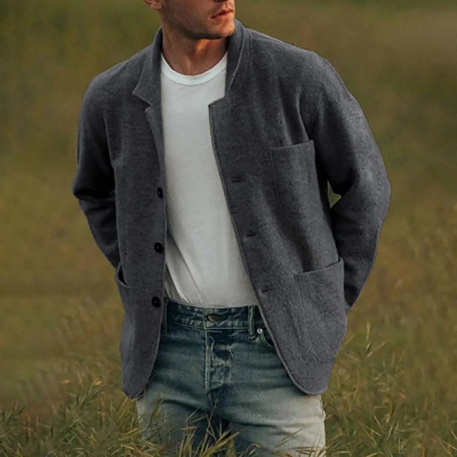Herren - Casual Blazer - Hochwertigem Material - Stilvolles Design - Vielseitig für jeden Anlass