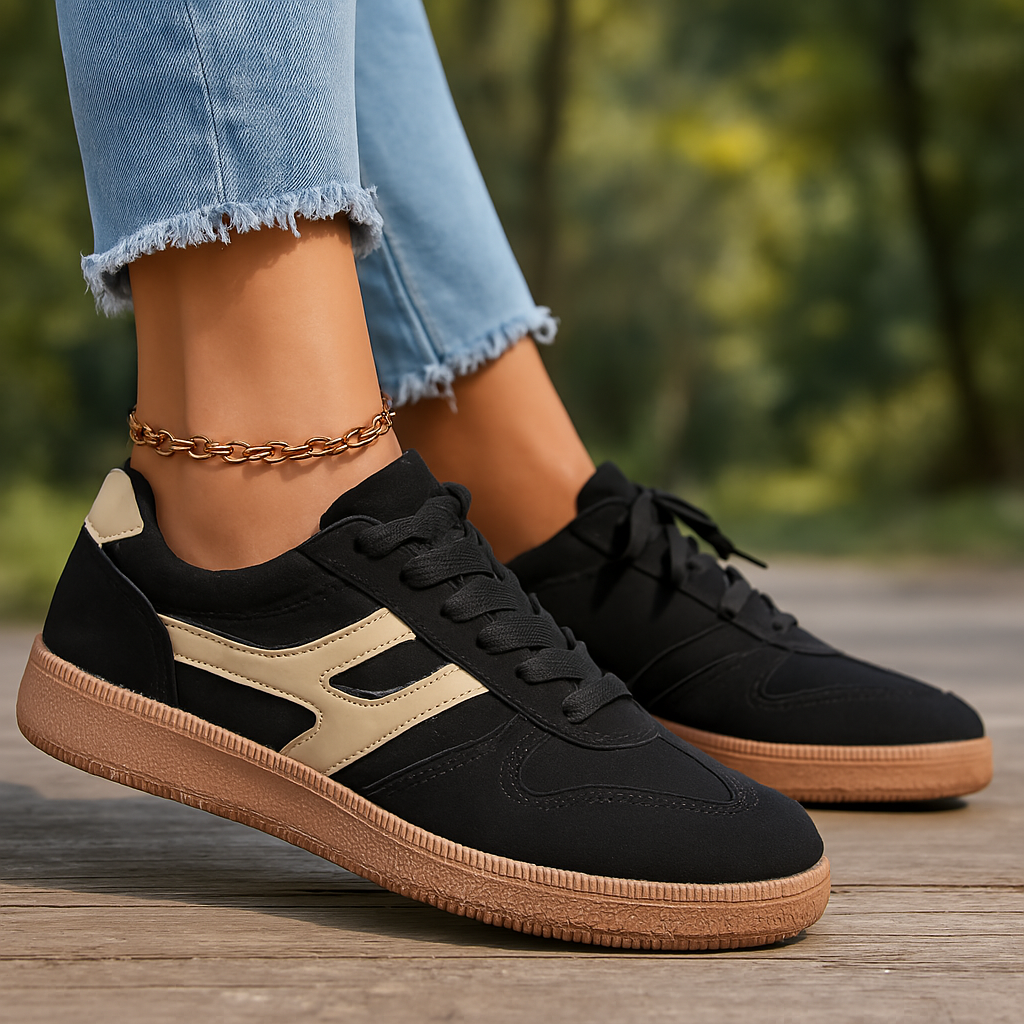 Damen - Bequeme Turnschuhe - Atmungsaktives Material - Stylische und unterstützende Sneakers für jeden Anlass