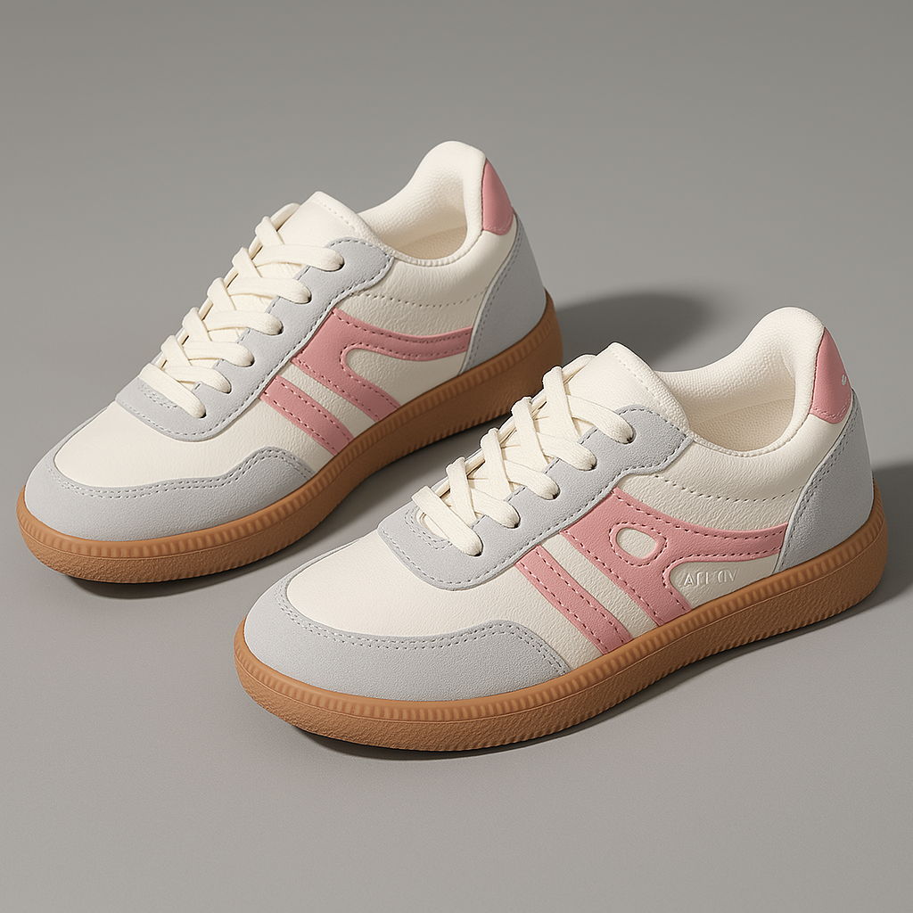 Damen - Bequeme Turnschuhe - Atmungsaktives Material - Stylische und unterstützende Sneakers für jeden Anlass