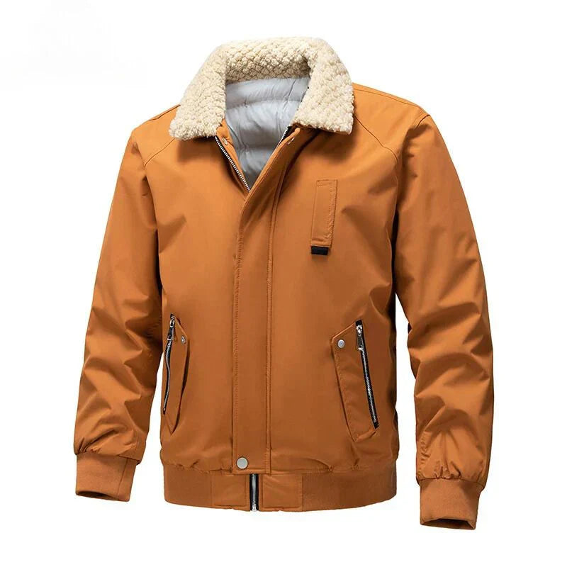 Herren - Klassische Bomberjacke -  Stoffmischung -  Mittelschwere Design - Ideal für die Übergangszeit