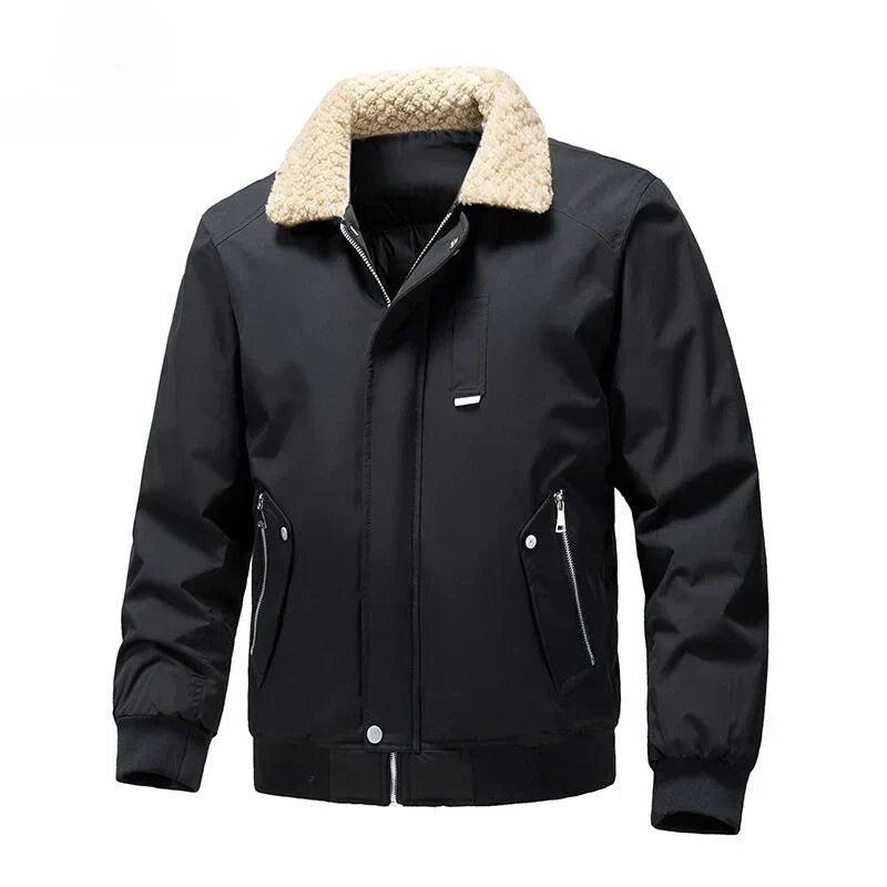 Herren - Klassische Bomberjacke -  Stoffmischung -  Mittelschwere Design - Ideal für die Übergangszeit